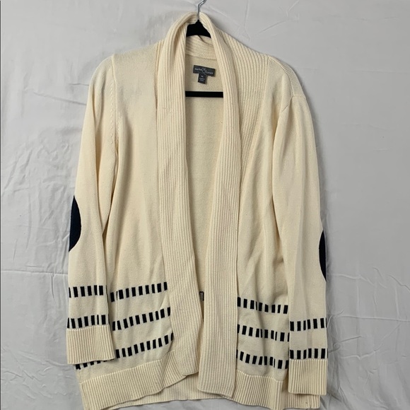 Market & Spruce Sweaters - MARKET & SPRUCE | XL WOMEN COLLARED LONG CAPSULE  CARDIGAN | BEIGE TAN BLACK